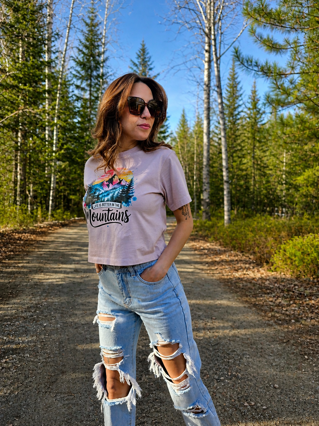T-shirt oversize - MOUNTAINS