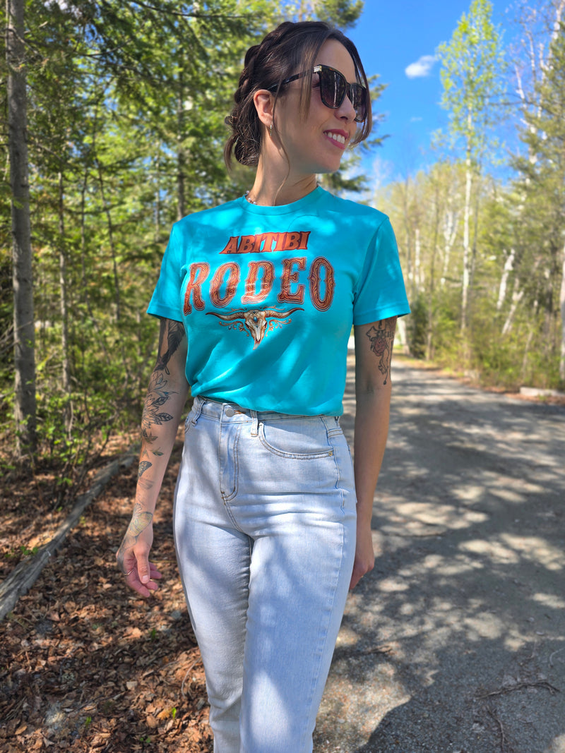 T-shirt ABITIBI RODEO turquoise