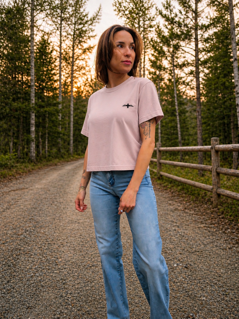 T shirt carré - STAY WILD COWGIRL 🌸