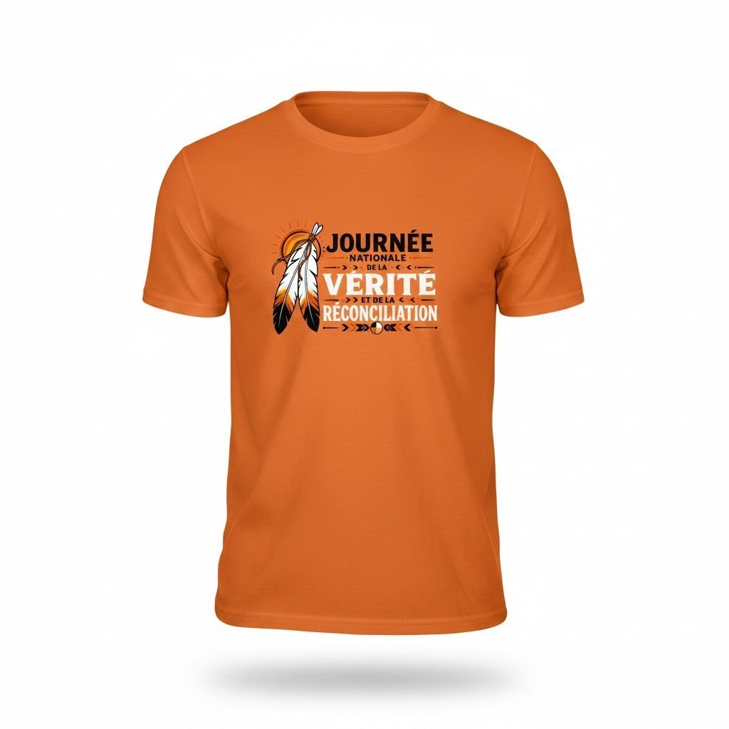 T-shirt orange Reconciliation UNISEXE