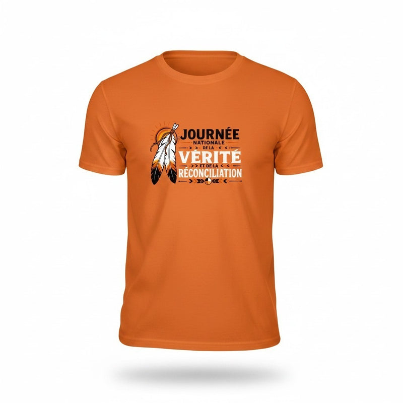 T-shirt orange Reconciliation UNISEXE